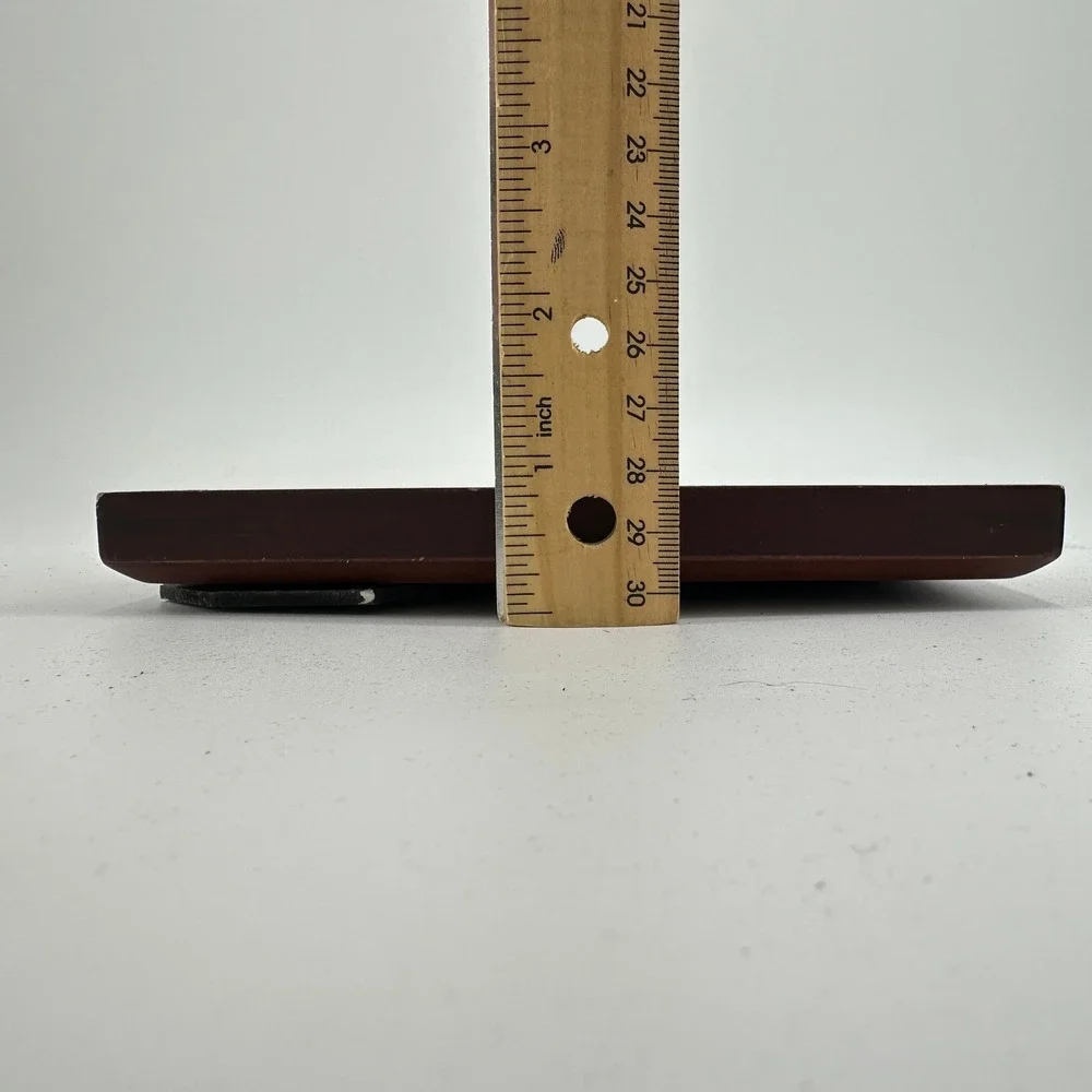 Cherry Wood 5x7 Picture Frame Beveled Edge Tabletop Wall Mount Red Brown